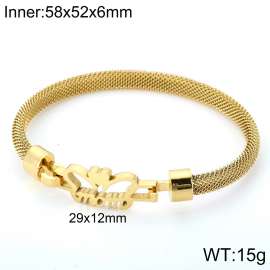 Stainless Steel Gold-plating Bangle