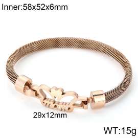 Stainless Steel Rose Gold-plating Bangle