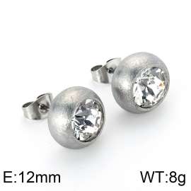 Stainless Steel Stone&Crystal Earring