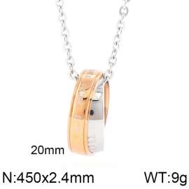 SS Rose Gold-Plating Necklace