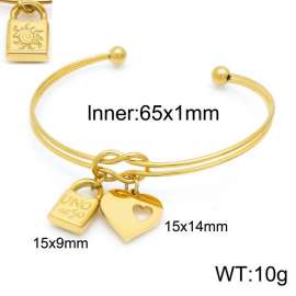 Stainless Steel Gold-plating Bangle