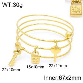 Stainless Steel Gold-plating Bangle