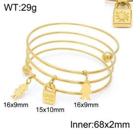 Stainless Steel Gold-plating Bangle