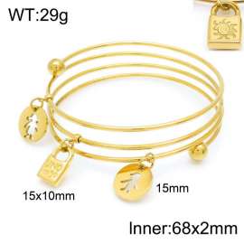 Stainless Steel Gold-plating Bangle