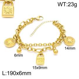 Stainless Steel Gold-plating Bracelet