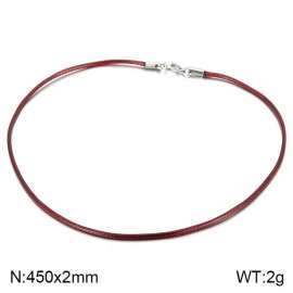 Stainless Steel Clasp with Fabric Cord