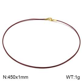 Stainless Steel Clasp with Fabric Cord