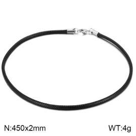 Stainless Steel Clasp with Fabric Cord