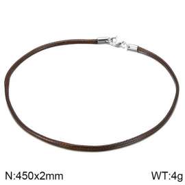 Stainless Steel Clasp with Fabric Cord