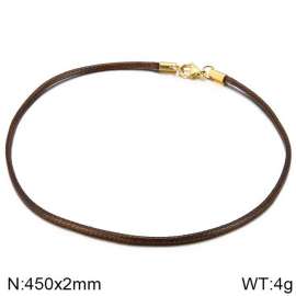 Stainless Steel Clasp with Fabric Cord