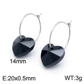 Stainless Steel Stone&Crystal Earring