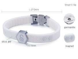 Stainless Steel Rubber Bracelet