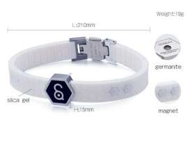 Stainless Steel Rubber Bracelet