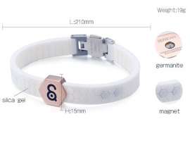 Stainless Steel Rubber Bracelet