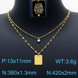 SS Gold-Plating Necklace