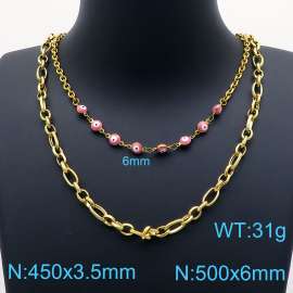 SS Gold-Plating Necklace