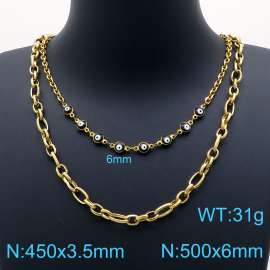 SS Gold-Plating Necklace