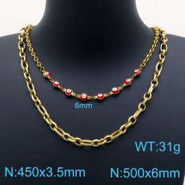 SS Gold-Plating Necklace