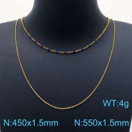 SS Gold-Plating Necklace