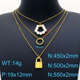 SS Gold-Plating Necklace