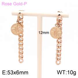 SS Rose Gold-Plating Earring