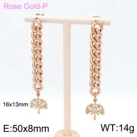 SS Rose Gold-Plating Earring