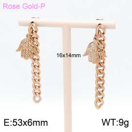 SS Rose Gold-Plating Earring