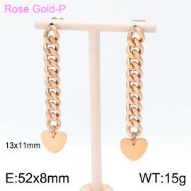 SS Rose Gold-Plating Earring