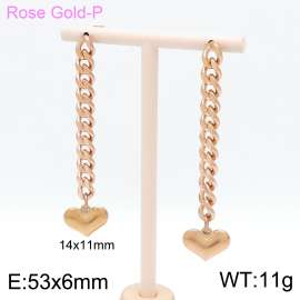 SS Rose Gold-Plating Earring