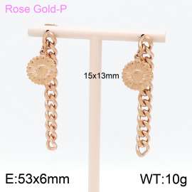 SS Rose Gold-Plating Earring