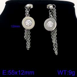 Stainless Steel Stone&Crystal Earring