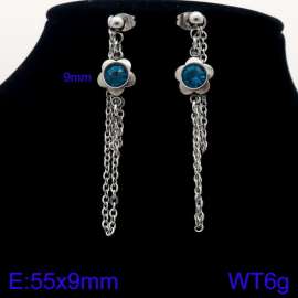 Stainless Steel Stone&Crystal Earring