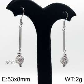 Stainless Steel Stone&Crystal Earring