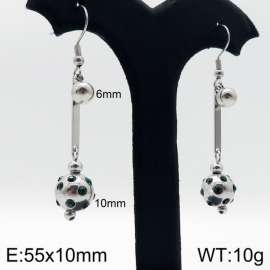 Stainless Steel Stone&Crystal Earring