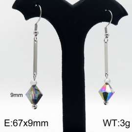 Stainless Steel Stone&Crystal Earring