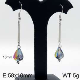 Stainless Steel Stone&Crystal Earring