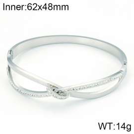 Stainless Steel Stone Bangle