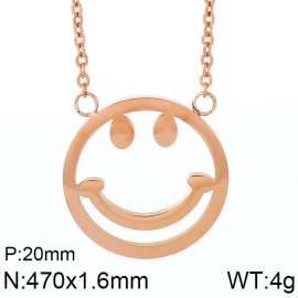 SS Rose Gold-Plating Necklace