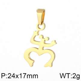 Stainless Steel Gold-plating Pendant