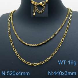 SS Gold-Plating Necklace