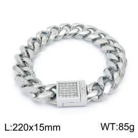 Stainless Steel Stone Bracelet