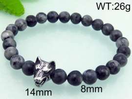 Stainless Steel Stone Bracelet