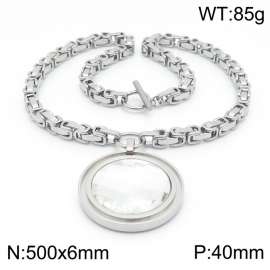 Stainless Steel Stone Necklace