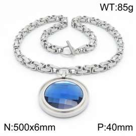 Stainless Steel Stone Necklace