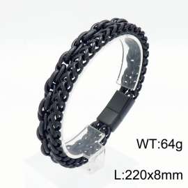 Stainless Steel Black-plating Bracelet