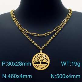 SS Gold-Plating Necklace