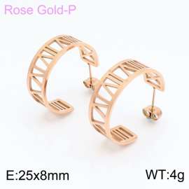 SS Rose Gold-Plating Earring