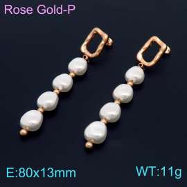 SS Rose Gold-Plating Earring