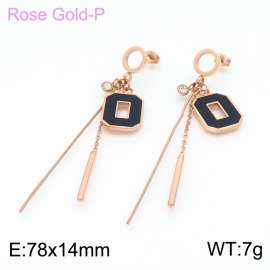 SS Rose Gold-Plating Earring