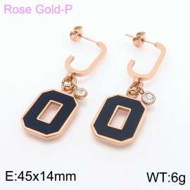 SS Rose Gold-Plating Earring